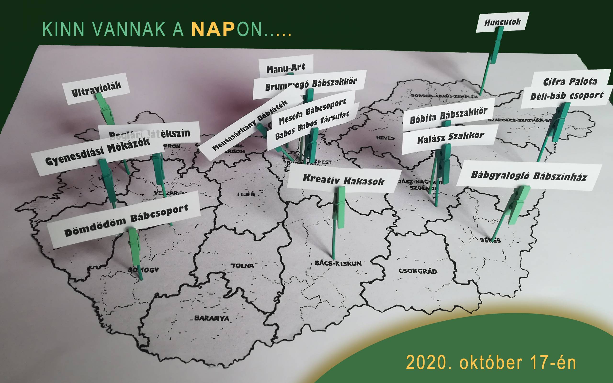 Bábcsoportok a térképen II.